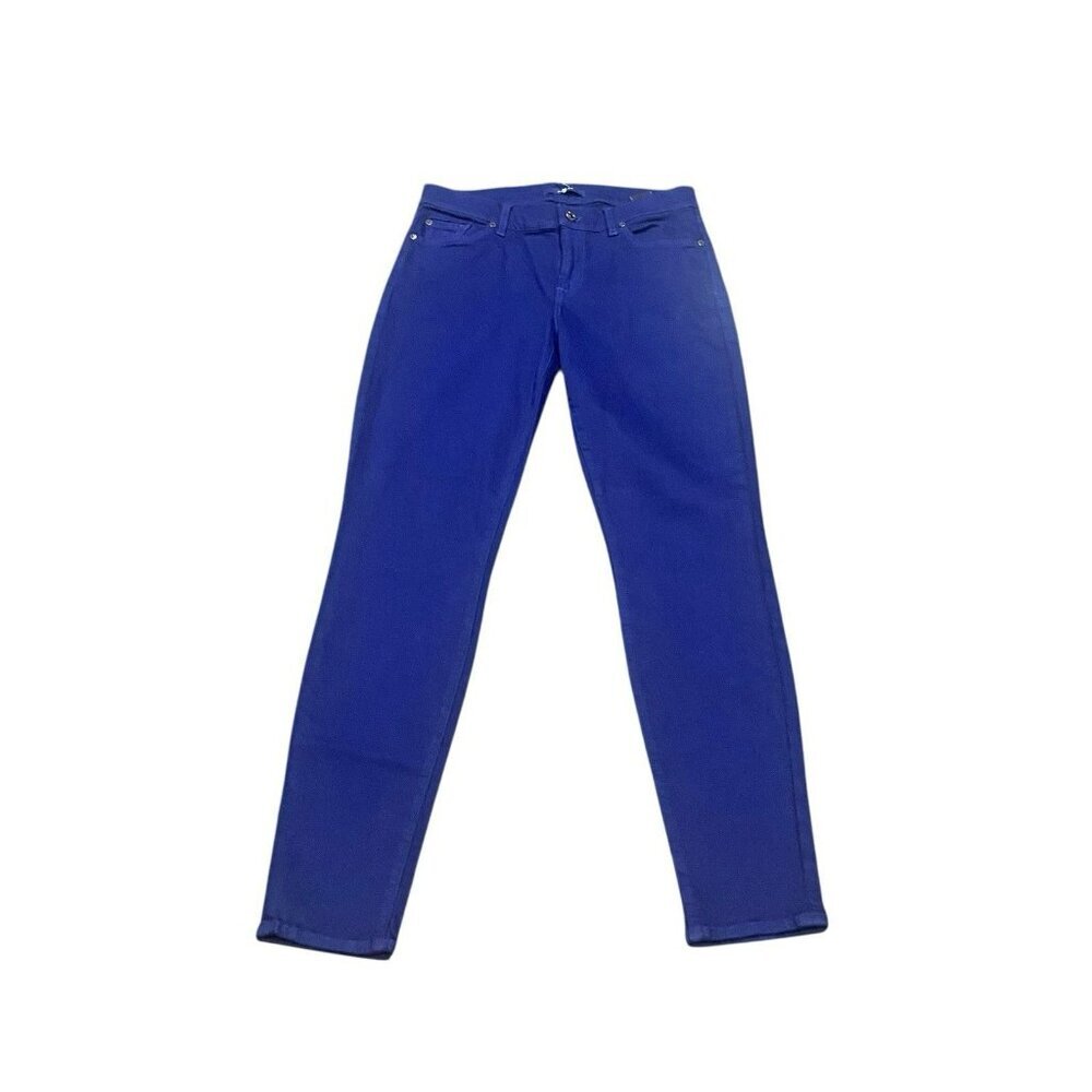 7 for All Mankind Jeans Womens 29 Blue/Purple The Skinny Slim Illusion NWT‎